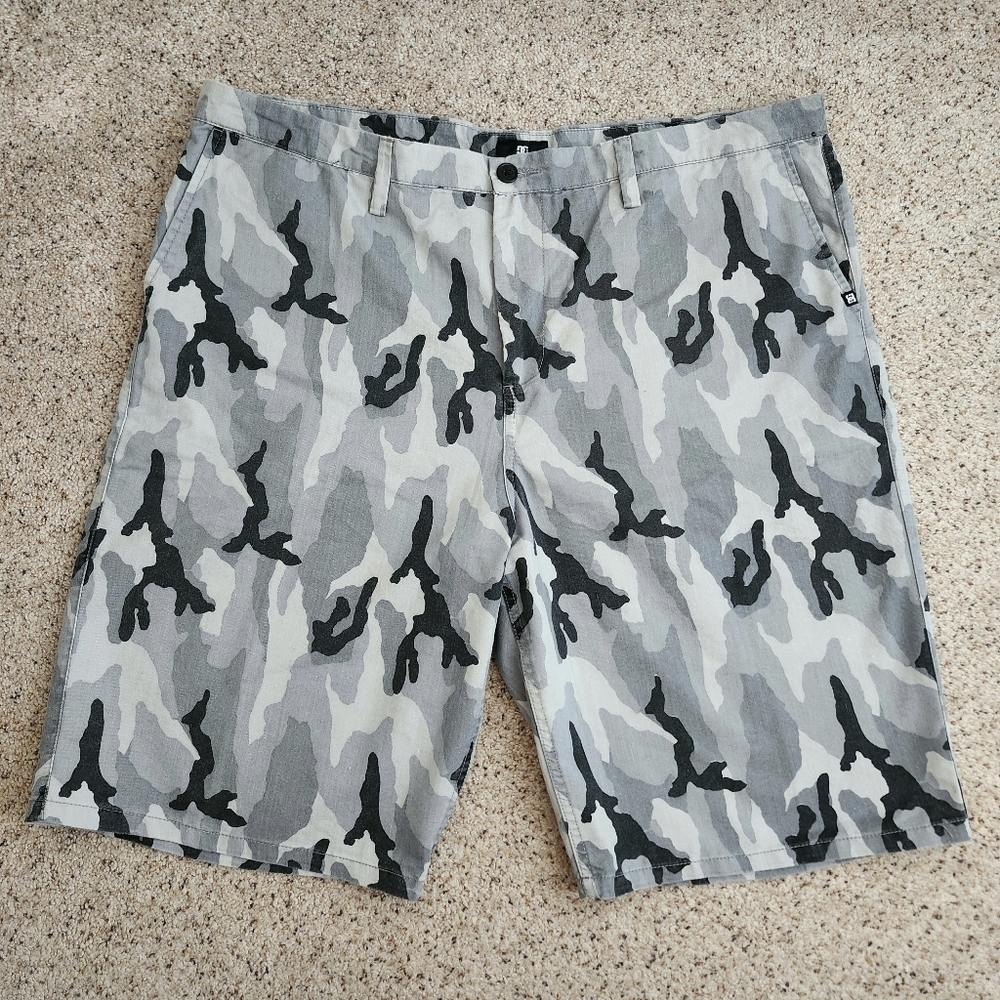 DC Gray Camo Shorts